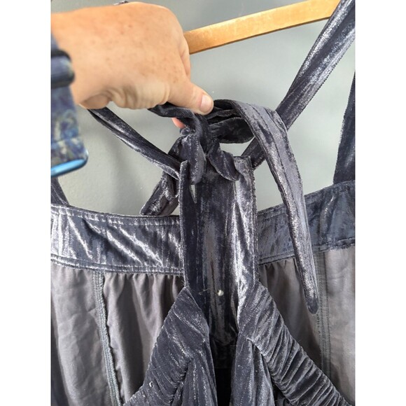 Natural life size xxl gray velvet Jumpsuit overalls - Picture 7 of 8